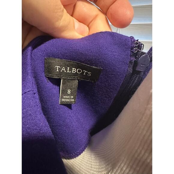 size 8 Talbot sleeveless blueish purple dress - Picture 2 of 4